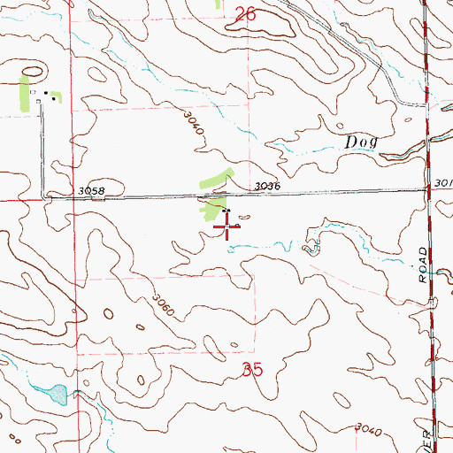 Topographic Map of H Millett Ranch, SD