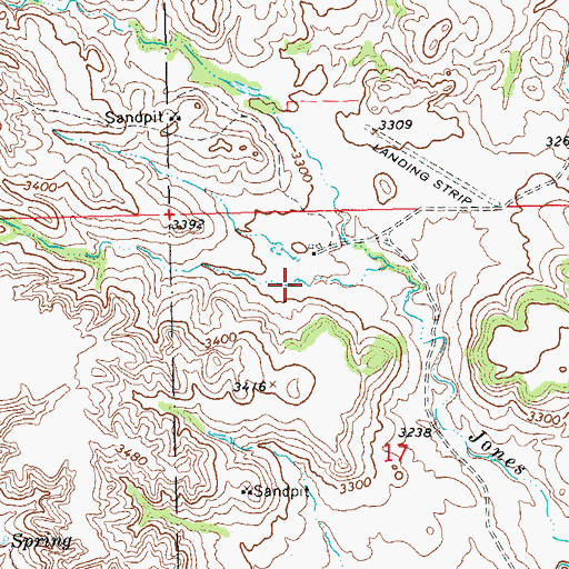 Topographic Map of G Wammen Ranch, SD