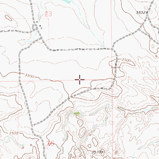 Topographic Map of Mackey Ranch, SD