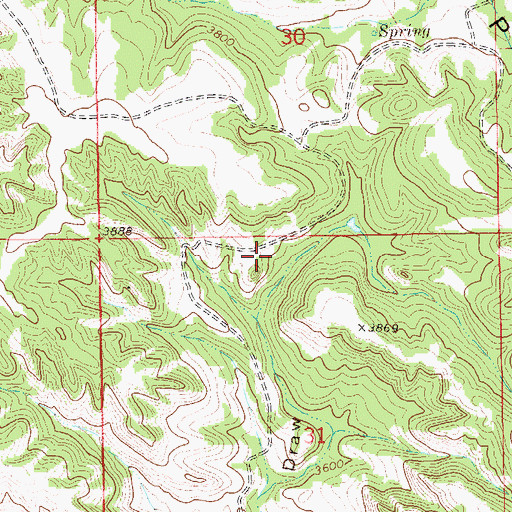 Topographic Map of Short Pines Gas Field, SD
