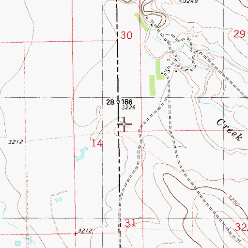 Topographic Map of Rex Davis Ranch, SD