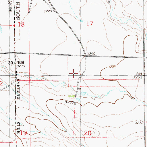 Topographic Map of Oleson Ranch, SD