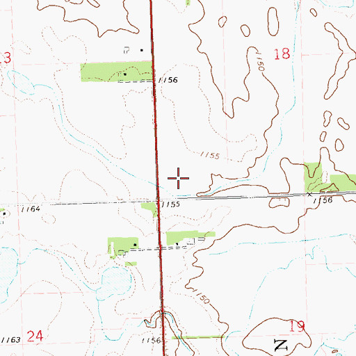 Topographic Map of KMSD-AM (Milbank), SD