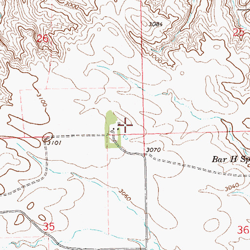 Topographic Map of E Besler Ranch, SD