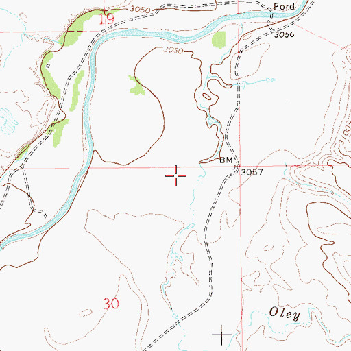 Topographic Map of Latham Ranch, SD