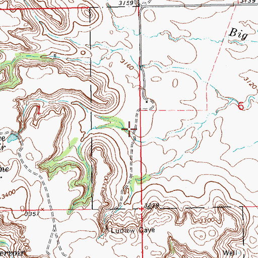 Topographic Map of N Ketchum Ranch, SD