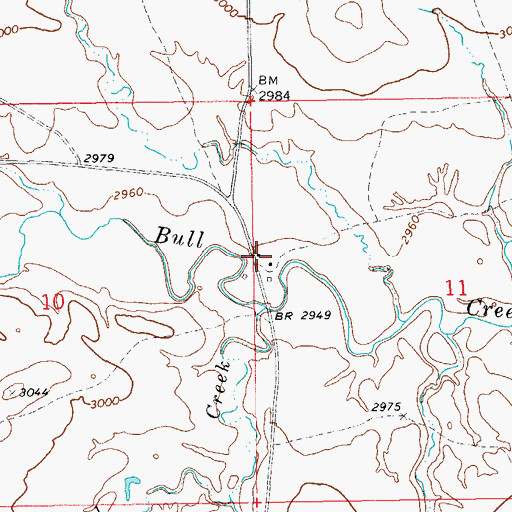 Topographic Map of J Clarkson Ranch, SD