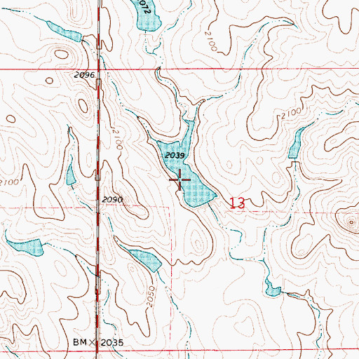 Topographic Map of M Oehlerking Dam, SD