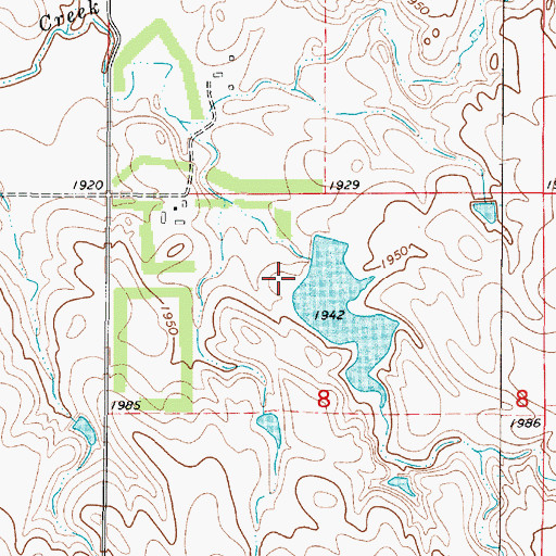 Topographic Map of W Peterson Dam, SD