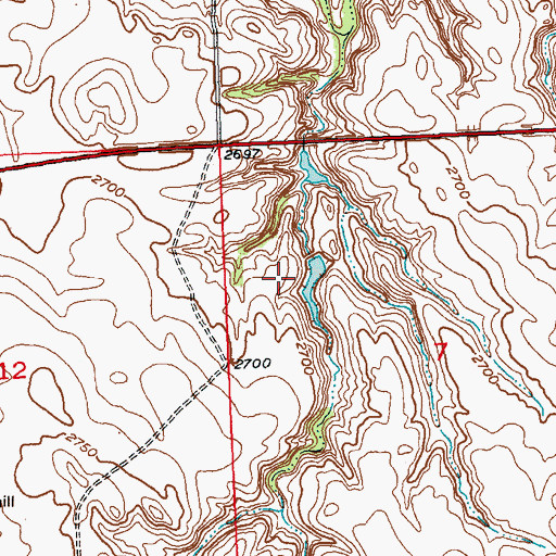Topographic Map of E Hoffman Number 2 Dam, SD