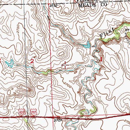 Topographic Map of E Hoffman Number 1 Dam, SD