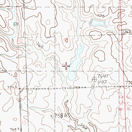 Topographic Map of S Baxter Number 1 Dam, SD