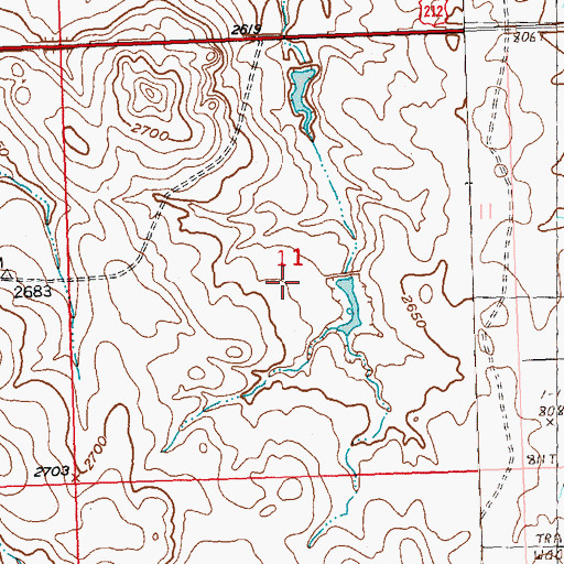 Topographic Map of E Hoffman Number 6 Dam, SD