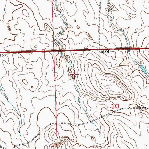 Topographic Map of E Hoffman Number 5 Dam, SD