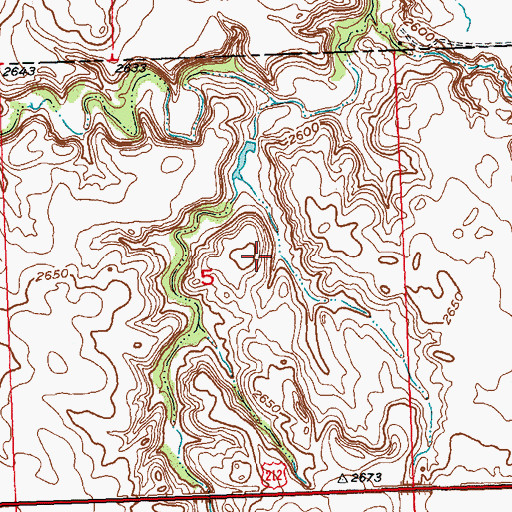 Topographic Map of E Hoffman Number 4 Dam, SD