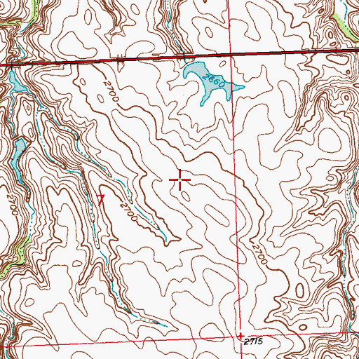 Topographic Map of E Hoffman Number 9 Dam, SD