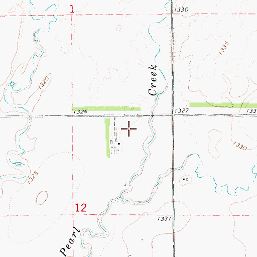 Topographic Map of Amsden Dam, SD