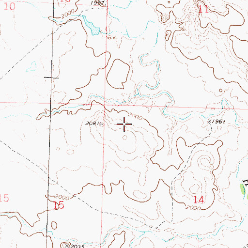 Topographic Map of Harold Arnold Dam, SD