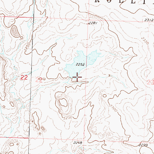 Topographic Map of James Petik Number 1 Dam, SD