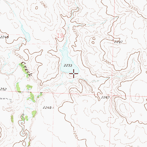 Topographic Map of Lester Hetzel Dam, SD