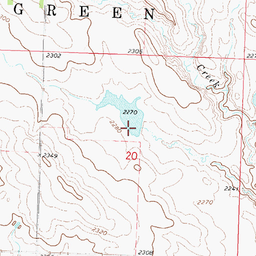 Topographic Map of Nelder Ebert Number 3 Dam, SD
