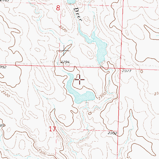 Topographic Map of Nelder Ebert Number 1 Dam, SD