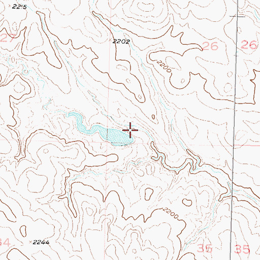 Topographic Map of Phillip Jung Number 1 Dam, SD