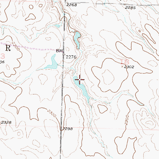 Topographic Map of Harold Meyer Dam, SD