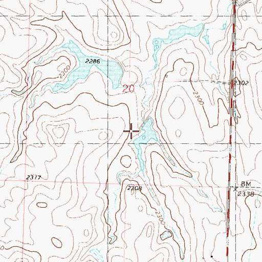 Topographic Map of R Clark Number 2 Dam, SD