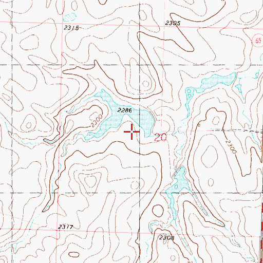 Topographic Map of R Clark Number 1 Dam, SD