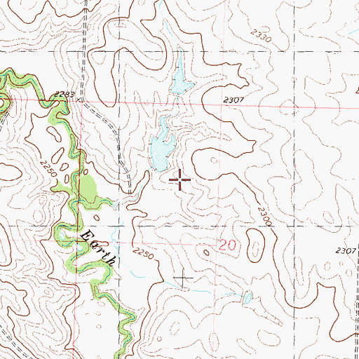 Topographic Map of H Holm Dam, SD