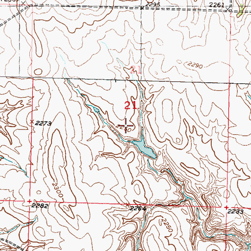 Topographic Map of P Garr Dam, SD