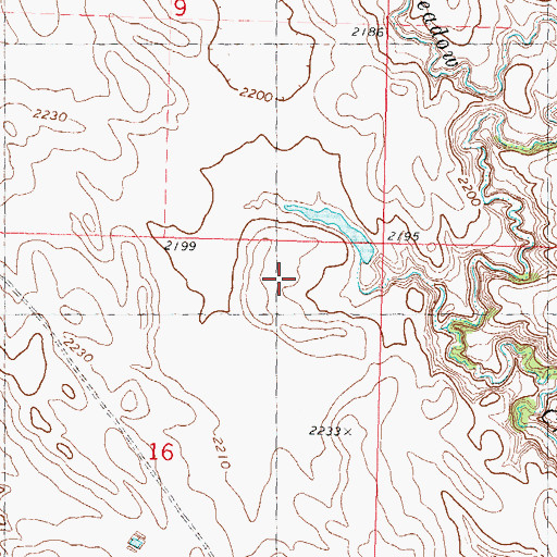 Topographic Map of A Lee Dam, SD