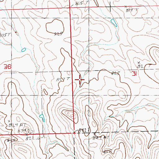 Topographic Map of Samuelson Brothers Number 2 Dam, SD