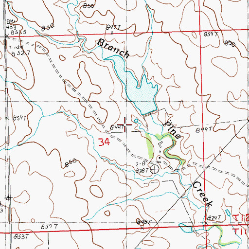 Topographic Map of OK Anderson Dam, SD