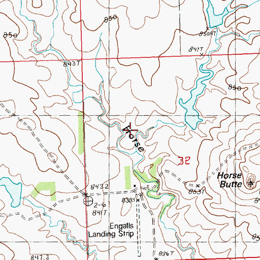 Topographic Map of L Ingalls Number 2 Dam, SD