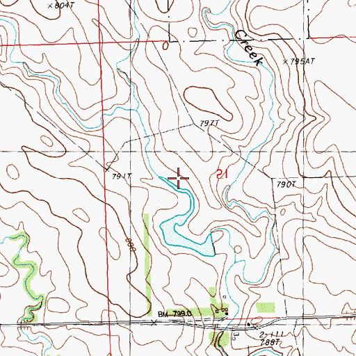 Topographic Map of E Vansickel Dam, SD