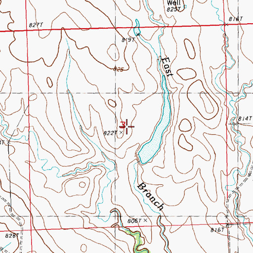 Topographic Map of D Talley Dam, SD