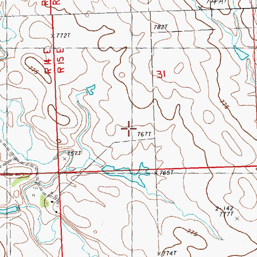 Topographic Map of L Reeves Number 3 Dam, SD