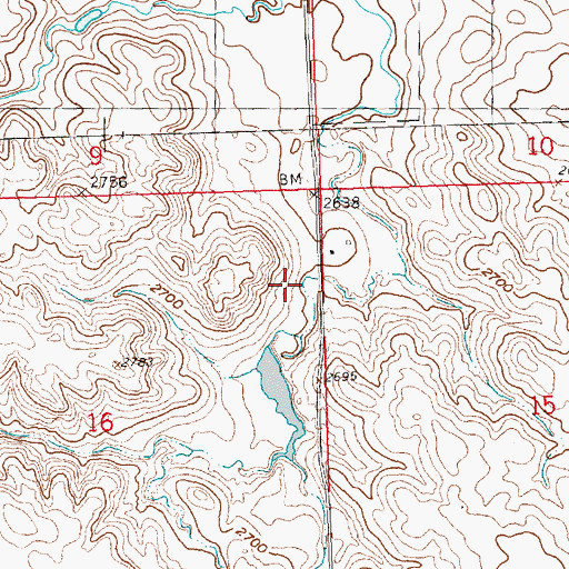 Topographic Map of D Keffeler Dam, SD