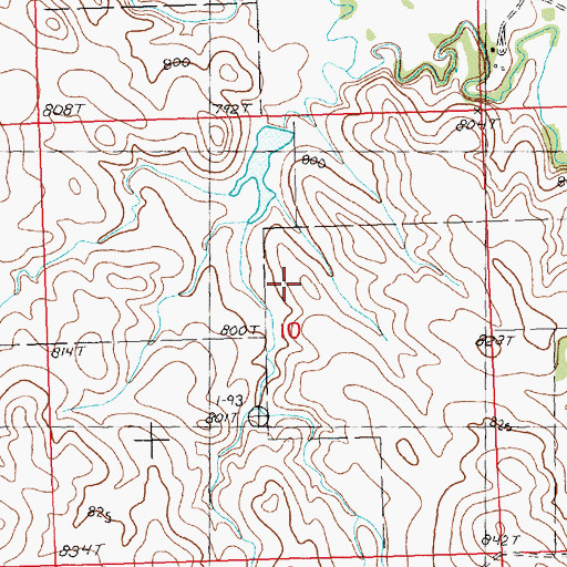 Topographic Map of W Mann Number 1 Dam, SD