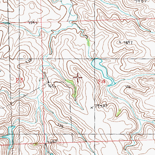 Topographic Map of D Gifford Number 1 Dam, SD