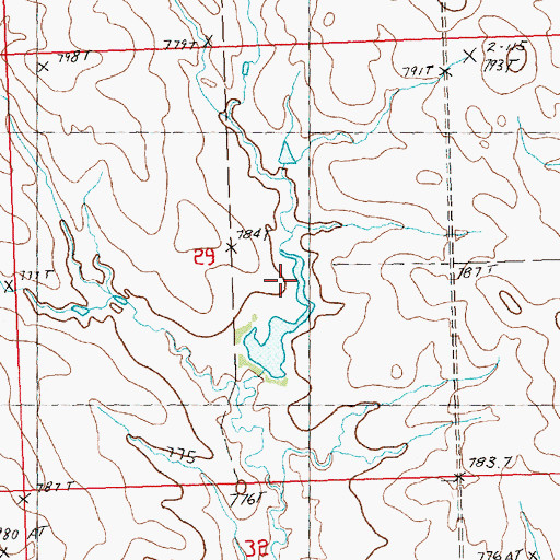 Topographic Map of G Welter Dam, SD