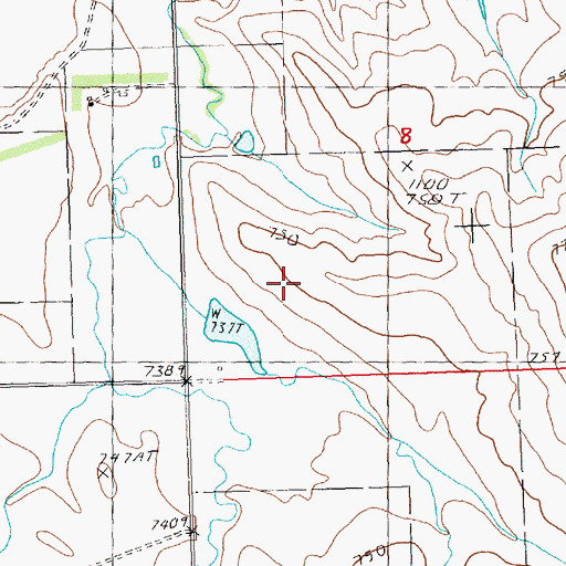 Topographic Map of R Howie Dam, SD