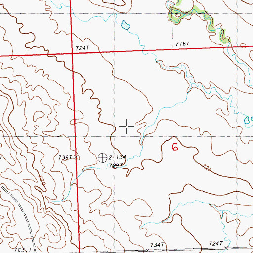 Topographic Map of A Samuelson Number 1 Dam, SD