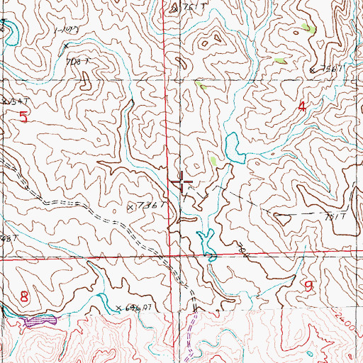 Topographic Map of S Schroder Dam, SD
