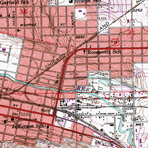 Topographic Map of North Rapid Shopping Center, SD