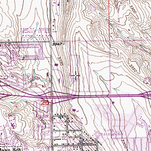 Topographic Map of Rushmore Mall, SD