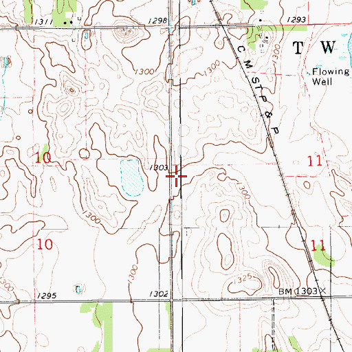 Topographic Map of The Empire Mall, SD