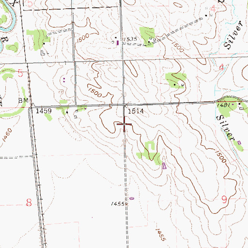 Topographic Map of Southgate Shopping Center, SD